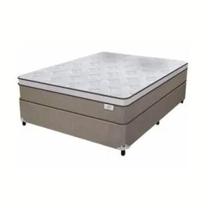 Conjunto cama box mais Colchão de Molas Ensacadas Plumatex Ilhéus em 3 tamanhos