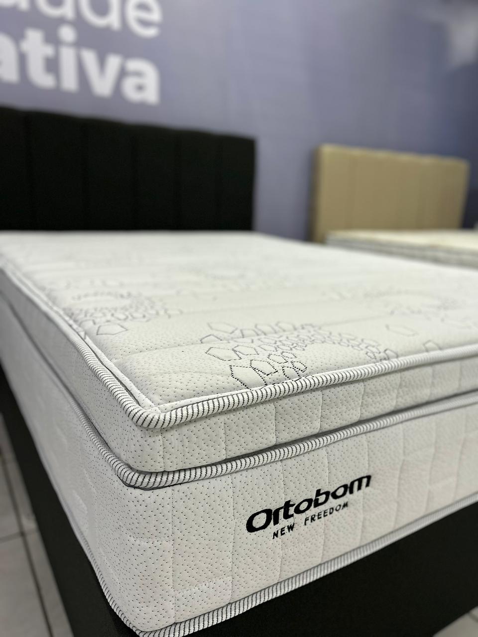 Colchão Ortobom New Freedom com Pillow Top e Fibra de Bambu — Suporta até 160 kg por Pessoa - Imagem 4